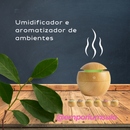 Umidificador e aromatizador do ar com oleo de essências
