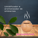 Umidificador e aromatizador do ar com oleo de essências