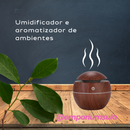 Umidificador e aromatizador do ar com oleo de essências