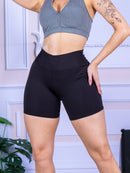 Short para academia, meia coxa