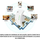 Repetidor amplificador de sinal WIFI,  600mbps ultra rápido Anatel
