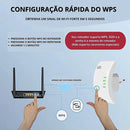 Repetidor amplificador de sinal WIFI,  600mbps ultra rápido Anatel