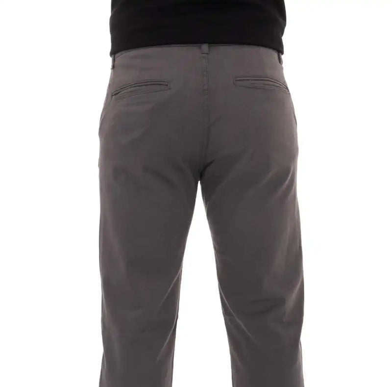 Calça masculina de sarja, alfaiataria, casual e social