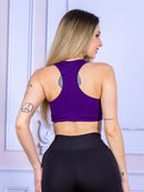 Top com bojo removivel para academia