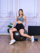 Short para academia, meia coxa