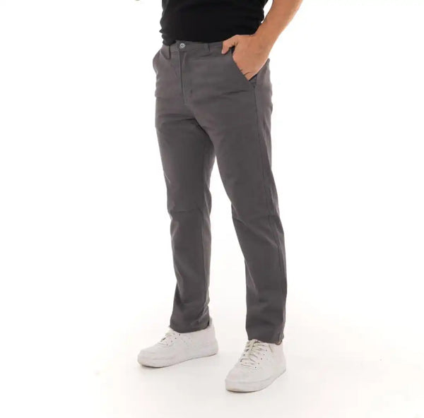 Calça masculina de sarja, alfaiataria, casual e social