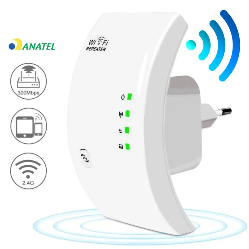 Repetidor amplificador de sinal WIFI,  600mbps ultra rápido Anatel
