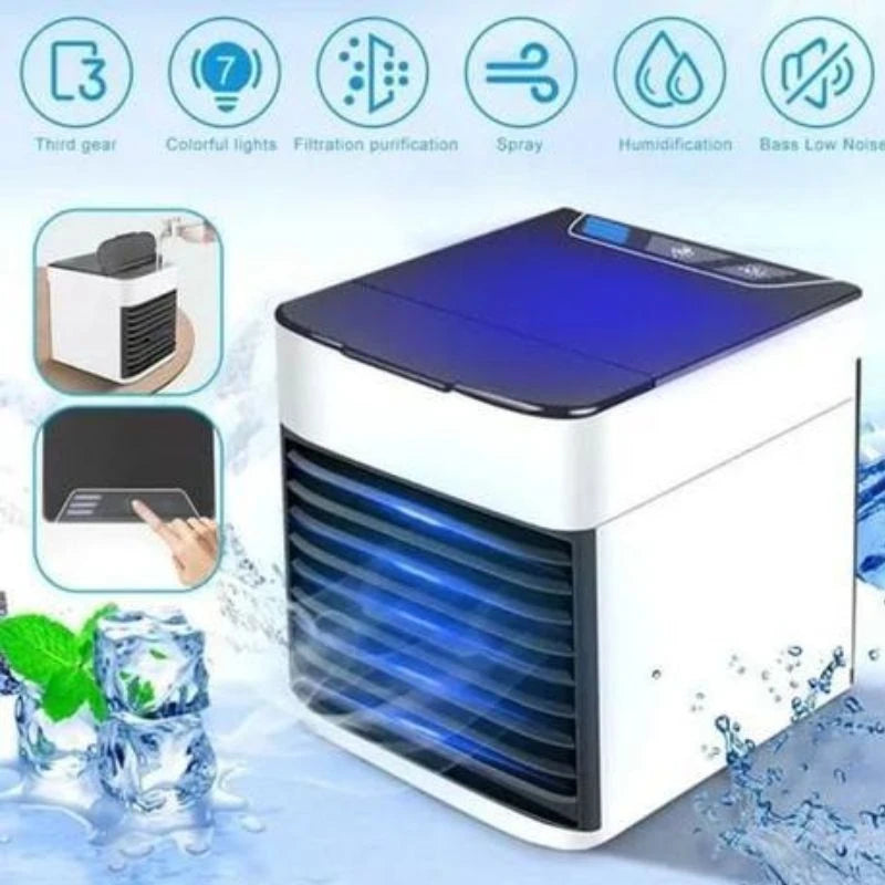 Mine ar condicionado, circulador e umidificador do ar com 3 velocidades