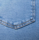Saia em Jeans modelo tubinho com elastáno