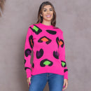 Blusa feminina tricot colorida coleção outono/inverno