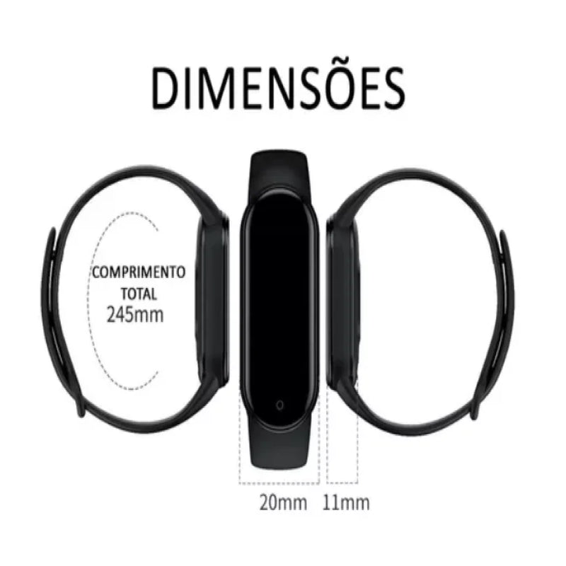 Relogio Smartwatch inteligente, monitor M7, Bluetooth 5.0