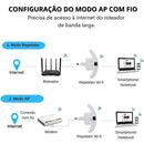 Repetidor amplificador de sinal WIFI,  600mbps ultra rápido Anatel