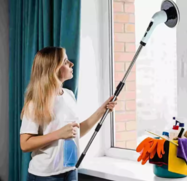 Escova de limpeza ajustavel domiciliar e veicular  9 em 1