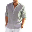 Camisa de linho masculina
