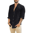 Camisa masculina de linho