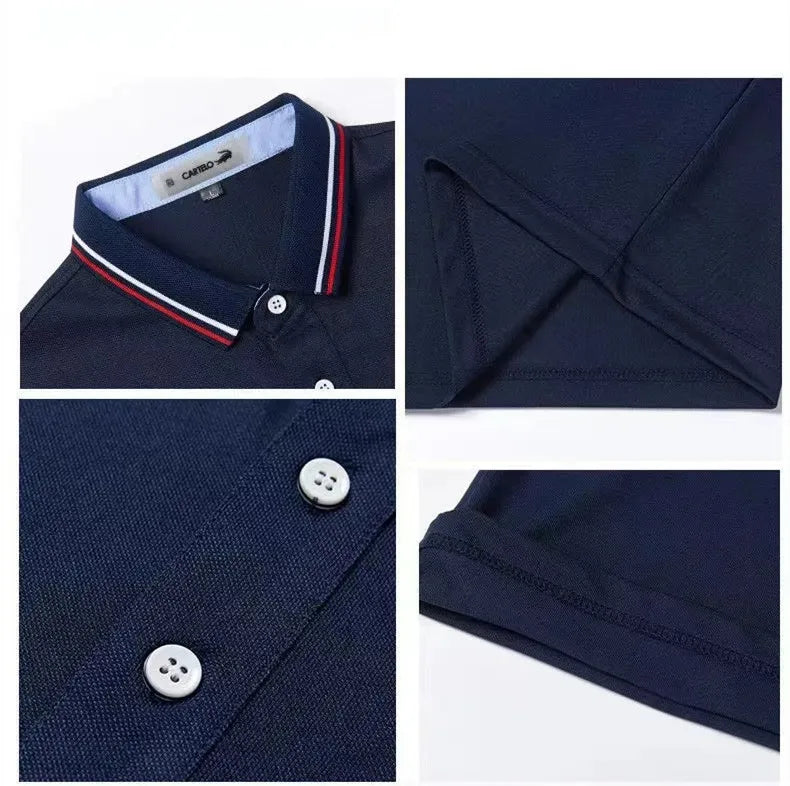 Camisa polo masculina Lacoste, bordada, manga curta