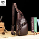 Bolsa de couro masculina BULL CAPTAIN, transversal de peito