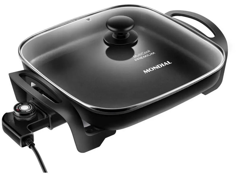 Panela elétrica multifuncional quadrada mondial 110V