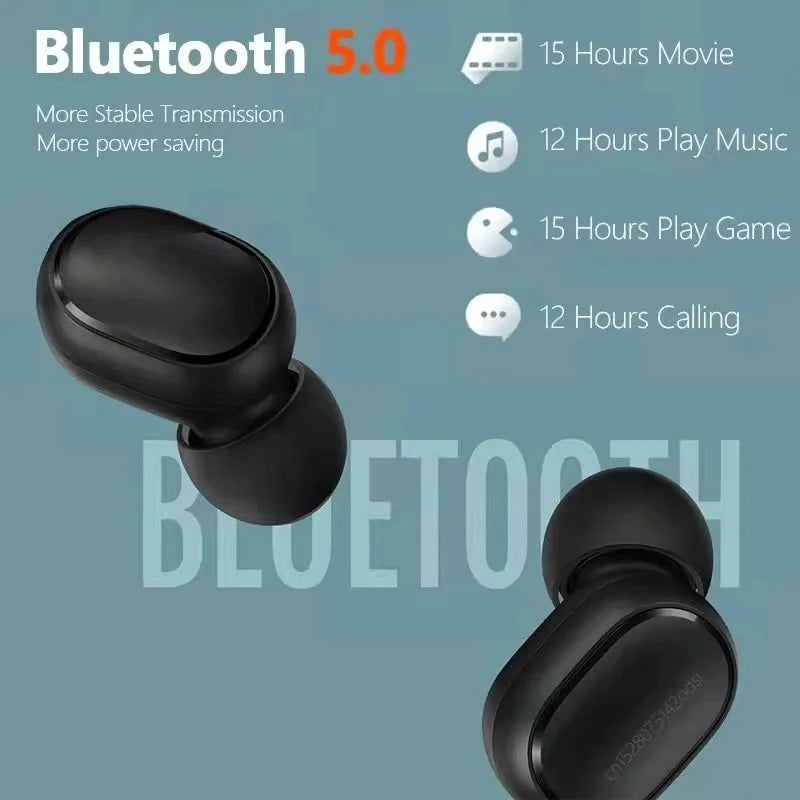 Fone de ouvido sem fio universal com Bluetooth 5.0