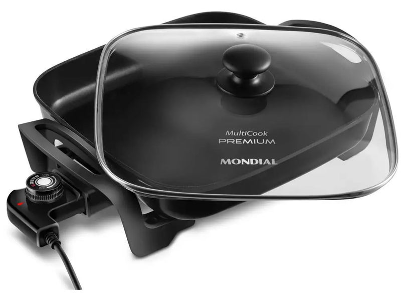 Panela elétrica multifuncional quadrada mondial 110V