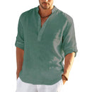 Camisa de linho masculina