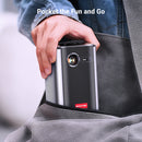 Projetor DLP, LED, portatil com bateria, modelo p70, 3D, 4K, um mine cinema, android, wifi, home theater