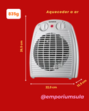 Aquecedor termoventilador Mondial - 110V