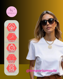 Camiseta feminina básica, 100% algodão, com estampa lisa