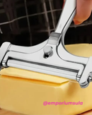 Fatiador de queijos ajustável em aço inoxidável com lamina plana