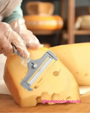 Fatiador de queijos ajustável em aço inoxidável com lamina plana