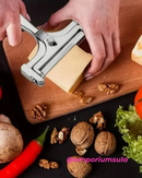 Fatiador de queijos ajustável em aço inoxidável com lamina plana