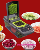 Cortador e multifadiador de de frutas e legumes, com laminas em aço inox