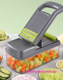 Cortador e multifadiador de de frutas e legumes, com laminas em aço inox