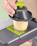 Cortador e multifadiador de de frutas e legumes, com laminas em aço inox