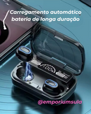 Fone de ouvido Bluetooth 5.1 M10 sem fio, stéreo com caixa de carregamento