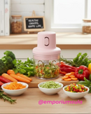 Mine processador e triturador elétrico de alimentos 250 ml sem fio