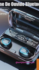 Fone de ouvido Bluetooth 5.1 M10 sem fio, stéreo com caixa de carregamento