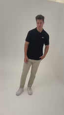 Calça masculina de sarja, alfaiataria, casual e social