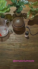 Umidificador e aromatizador do ar com oleo de essências