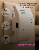 Repetidor amplificador de sinal WIFI,  600mbps ultra rápido Anatel