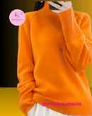 Suéter feminino, 100% lã merino, estação outono/inverno