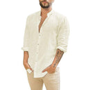Camisa masculina de linho